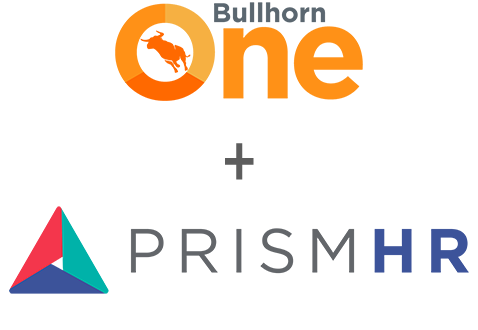 Bullhorn One and PrismHR logos