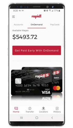 Rapid paycards are available on a phone app.