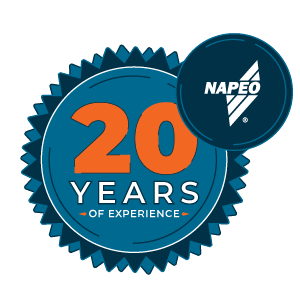 Napeo 20 years logo
